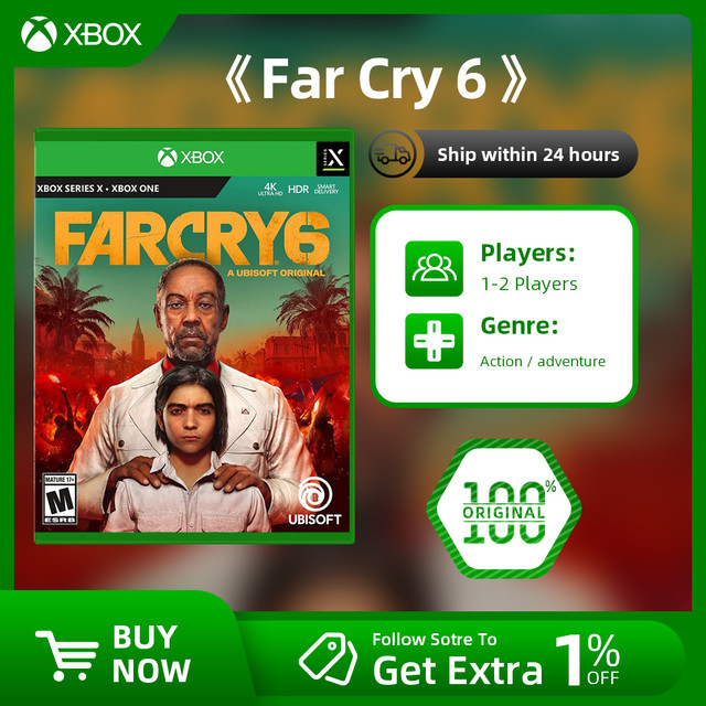 Microsoft XBOX Games - Far Cry 6 - for Xbox Series X Xbox Series S Physical  Game Disc Game Deals